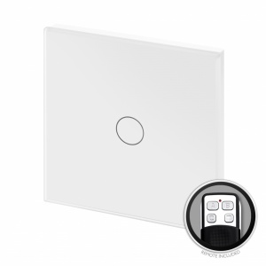 Crystal LED Dimmer Touch & Remote Light Switch 1 Gang White PG
